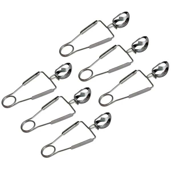 Lot de 6 pinces à escargot inox Roger Orfèvre