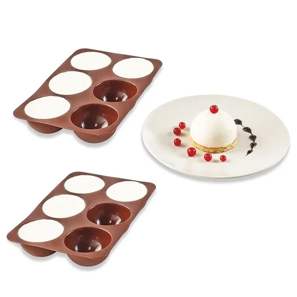 Lot de 2 Flexi'plaques 6 demi-sphère Mathon