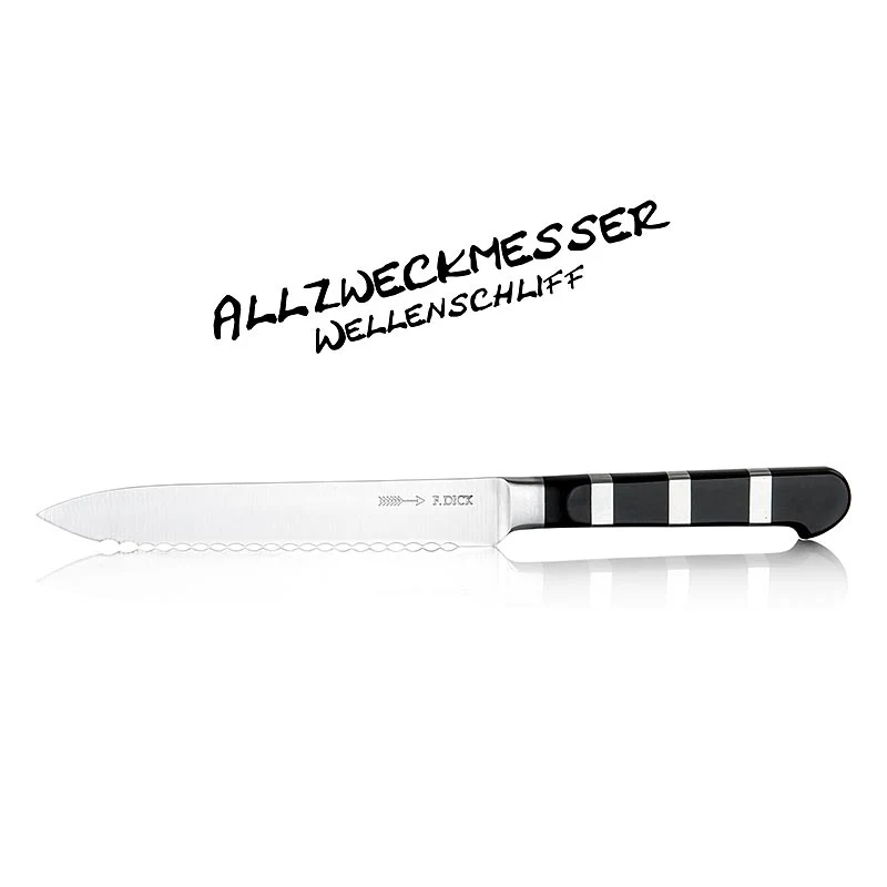 Serie 1905, Allzweckmesser mit Wellenschliff, 13cm, DICK, 1 St