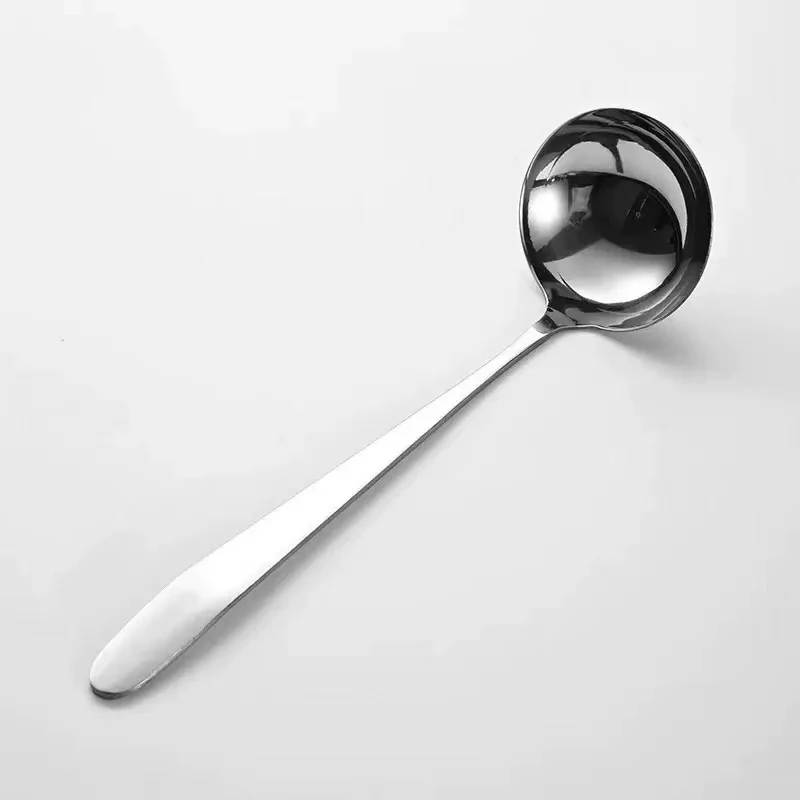 Chefco, SPS-8S, 12" Stainless steel long handle spoon - Solid