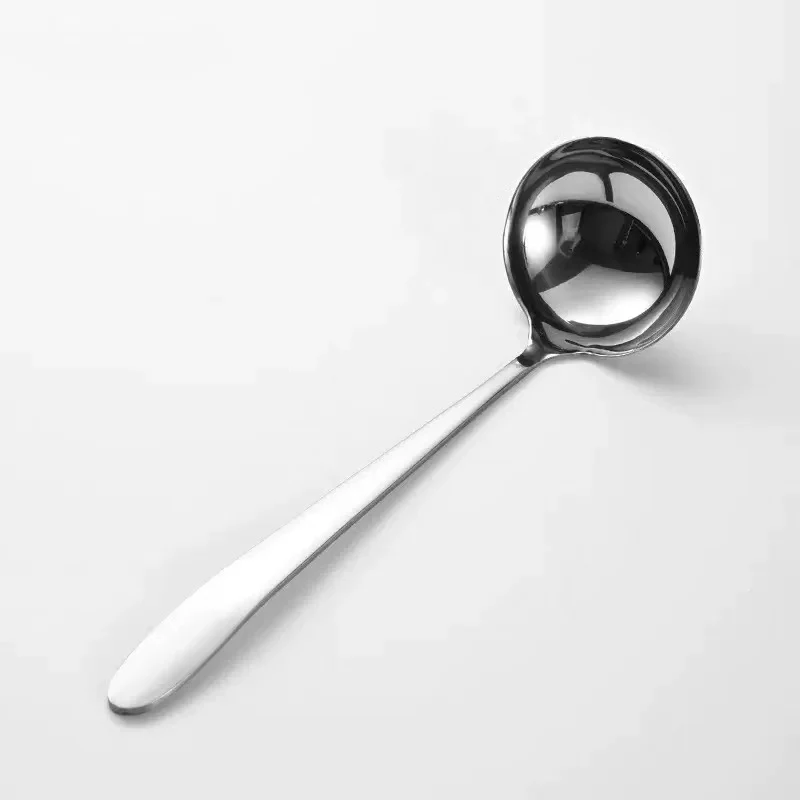 Chefco, SPS-7S, 10" Stainless steel long handle spoon - Solid