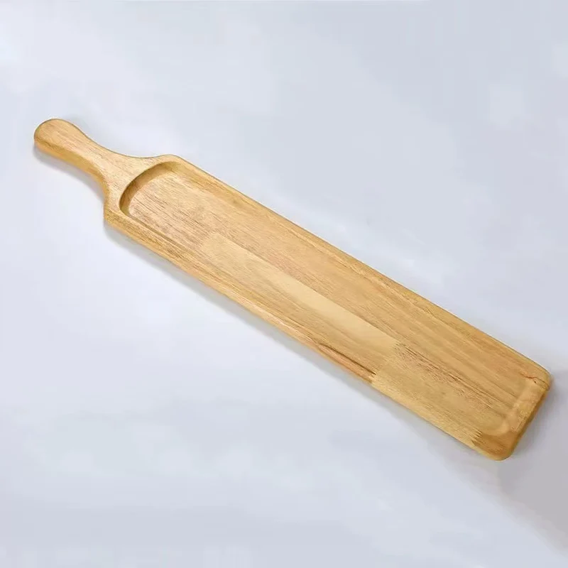 Chefco, Solid Wood Rectangular Plate with Handle for Fruits,Vegetables or Meats (WSB-10015)