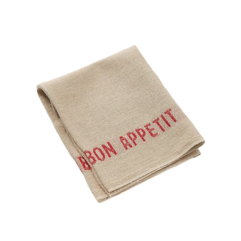 Serviette Bon Appétit Lin 45 x 35 cm - Charvet Editions