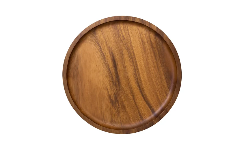 Chefco, 12" Wooden Tray, Round (WT-30R)