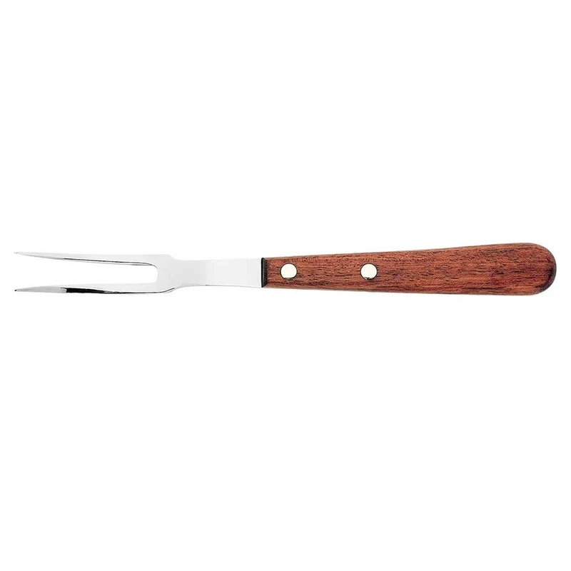 Fourchette inox manche en bois Plancha ou BBQ - Au Nain