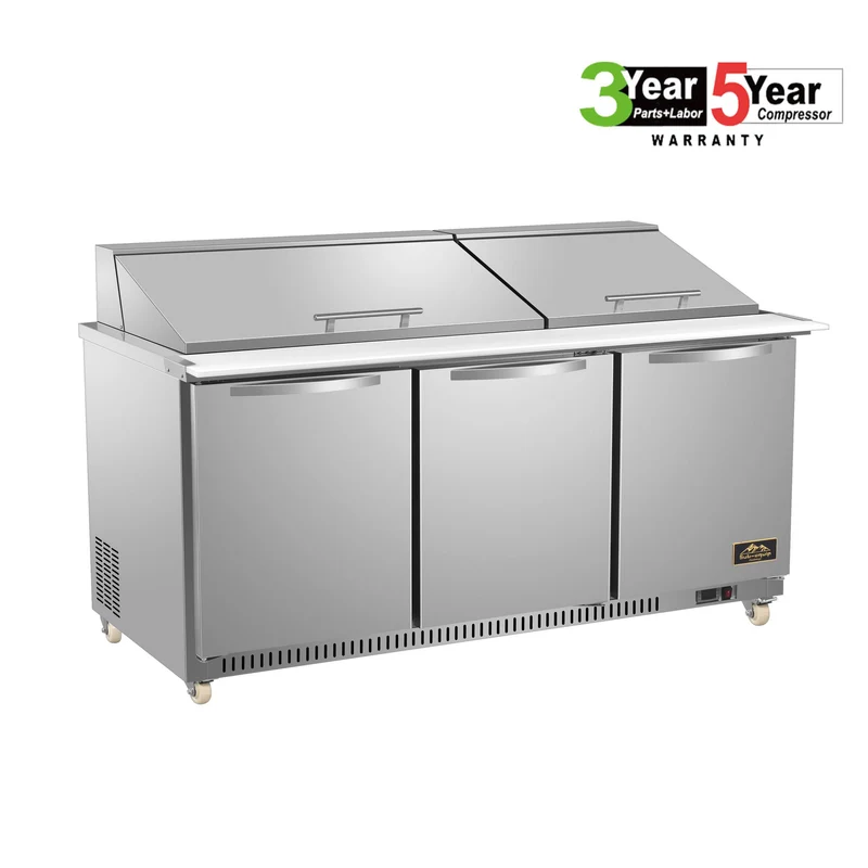 Sub-equip, 72" Mega Top Cooler Salad and Sandwich Prep Table