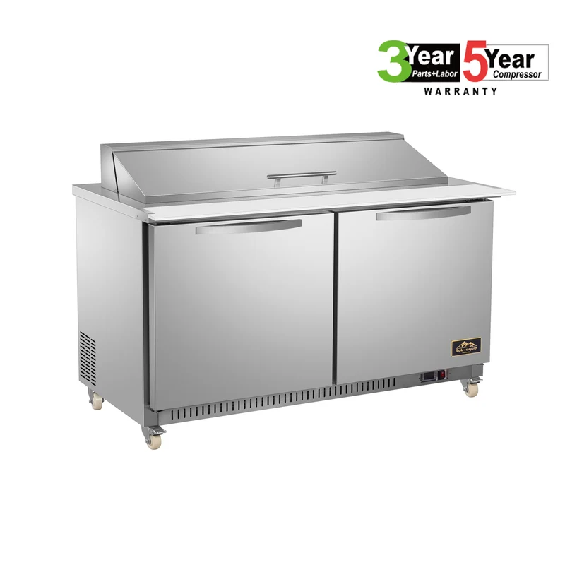 Sub-equip CSSU-60, 60" 2 Doors Salad and Sandwich Refrigerated Prep Table