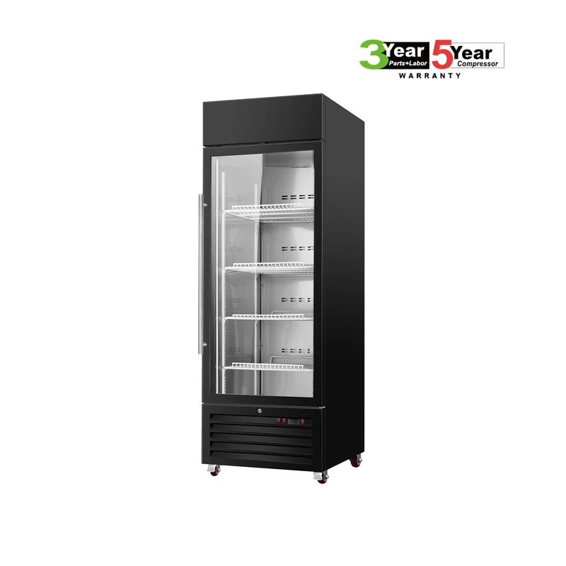 Sub-equip, 23ft³ Swinging Glass Door Refrigerated Merchandiser with LED Lighting (CDM-B23R)