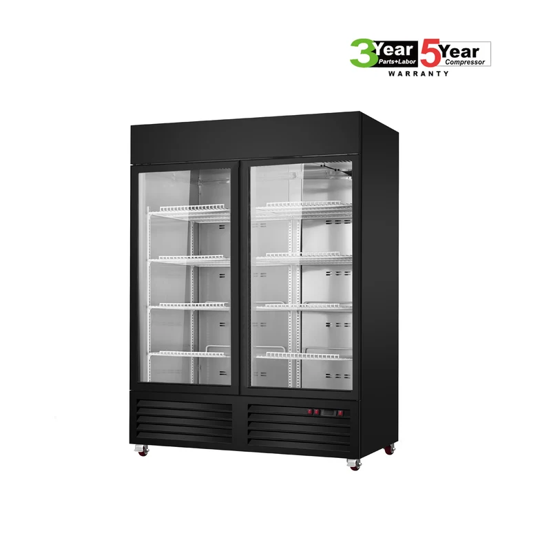 Sub-equip, CDM-B48SR, 54"x 30"x 80 7/8" Sliding Glass Door Refrigerator Merchandiser with LED Lighting