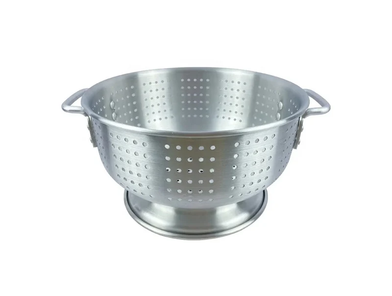 Sub-equip, SE-ALO-16BH, Aluminium Colander with Base & Handles, 16qt