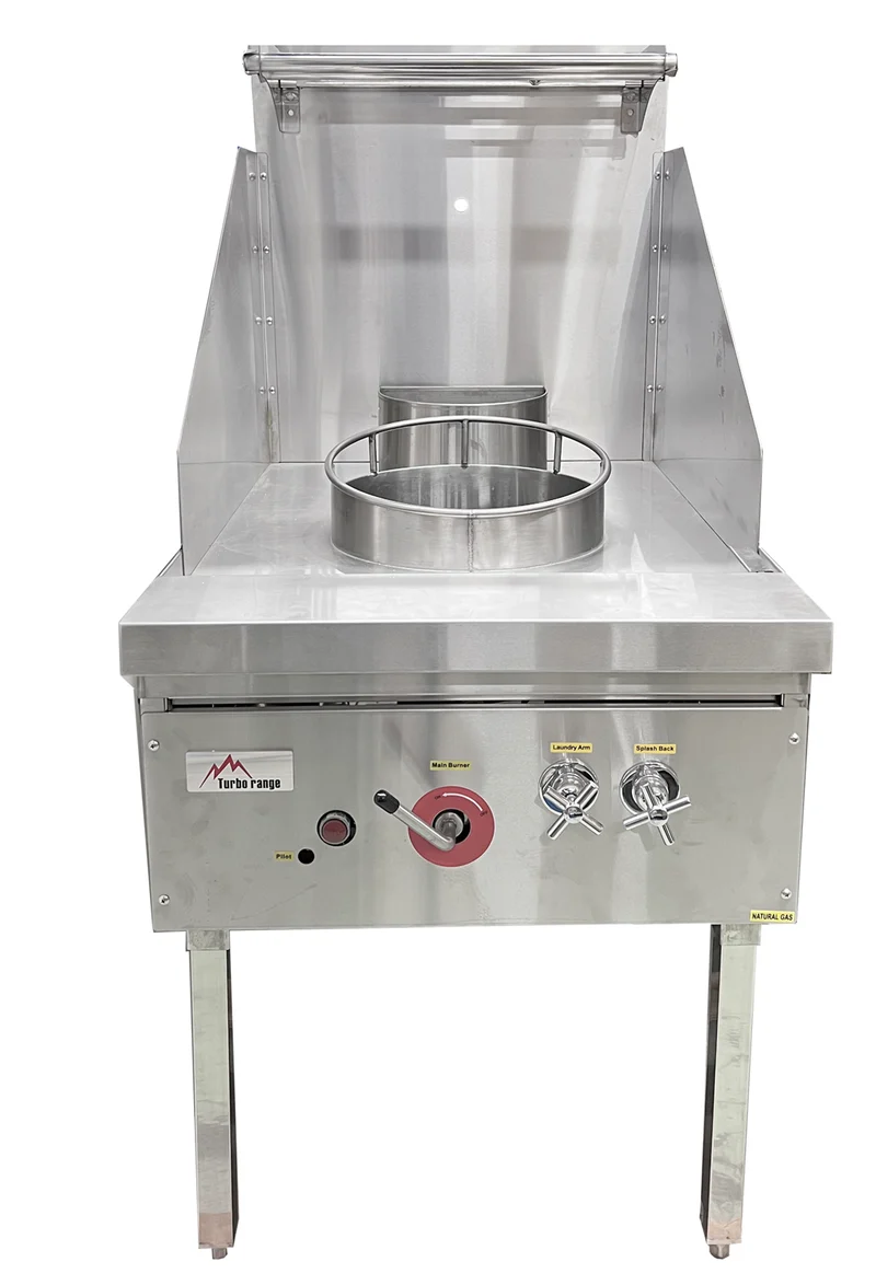 Turbo Range,WR1-24-NG, Single Burner Wok Range, Natural Gas 80,000 BTU/hour (26"W x 39"D x 57"H)