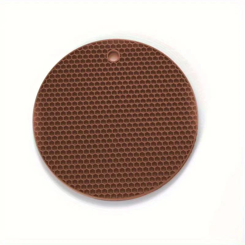 Chefco, PP-7, 7 Inch Premium Heat Resistant Silicone Trivets For Hot Dishes Protect with honeycomb hot pad