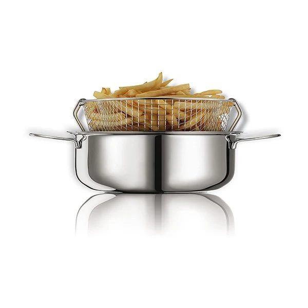 Friteuse traditionnelle en inox avec panier Eatitaly Maxifry 26 cm Inoxriv