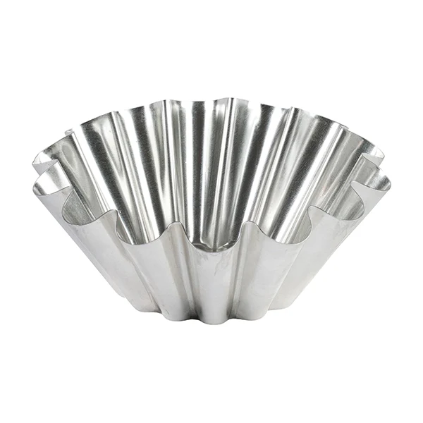Moule à brioche grosses côtes en fer blanc 20 cm Gobel