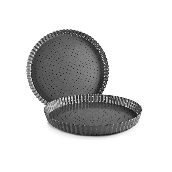 Moule à tarte cannelé perforé antiadhérent avec fond amovible 28 cm Ibili