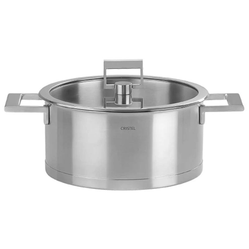 Faitout inox Strate poignée fixe avec couvercle OFFERT - CRISTEL