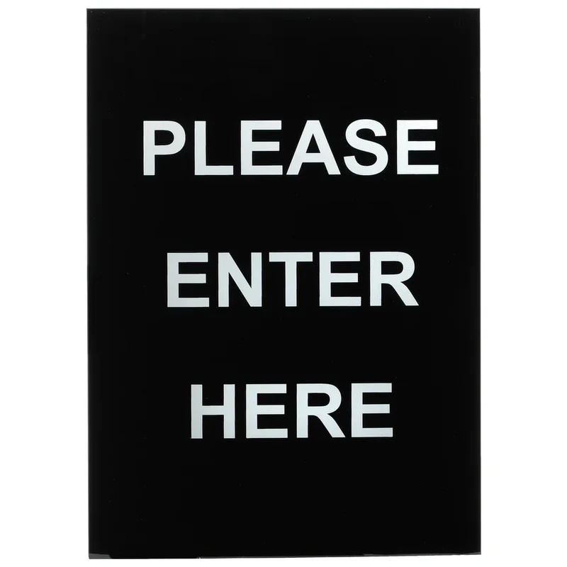 SGN-801 - Stanchion Frame Sign - Please Enter Here
