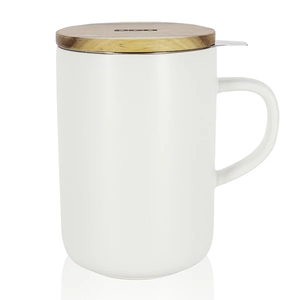 Tisanière mug Juliet en grès blanc 475 ml Ogo