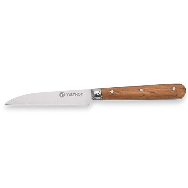 Couteau Office bois d'olivier lame inox 8 cm Mathon