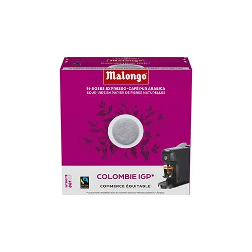 Dosettes café Colombie IGP - Machine EOH - MALONGO