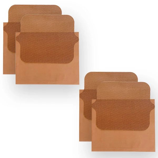 Lot 2 x 2 feuilles de cuisson rectangulaires pour friteuse à air chaud NoStik