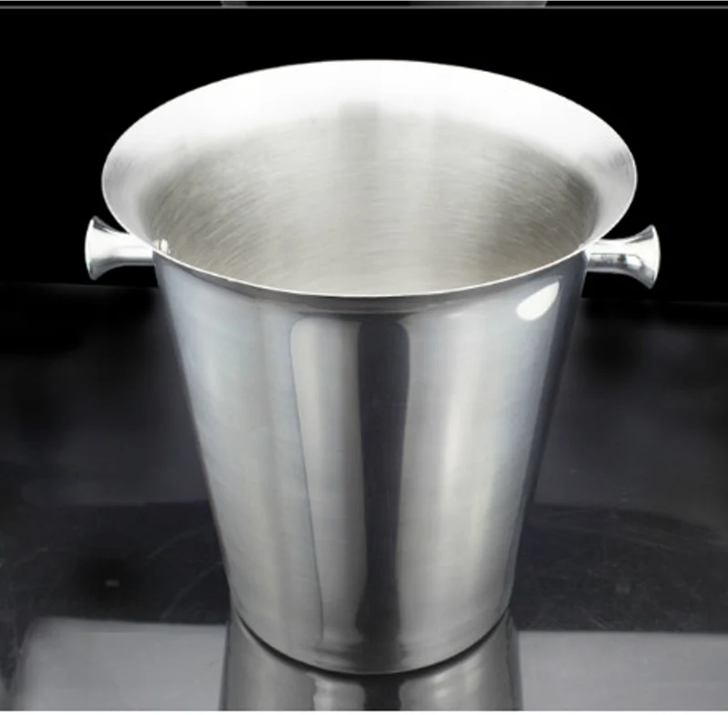 Chefco,WB-5.0S,22cm/8.7" Dia Stainless Steel Wine Bucket, Silver, 5L
