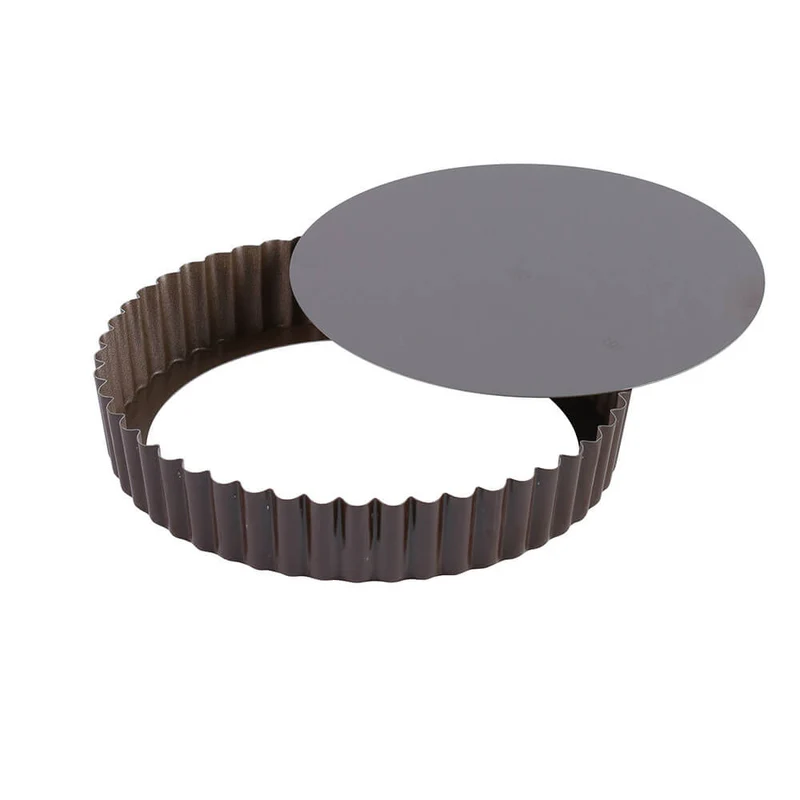 Tourtière ronde cannelée antiadhérente 28cm - GOBEL
