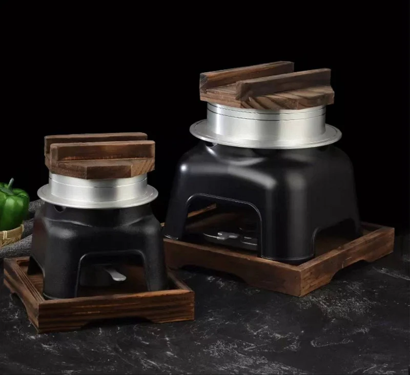 CHEFCO,WLG-16.6, Traditional Japanese Rice Cooking Oolong Pot-5PCS/SET(16.5cm/6.5" Pot Dia)