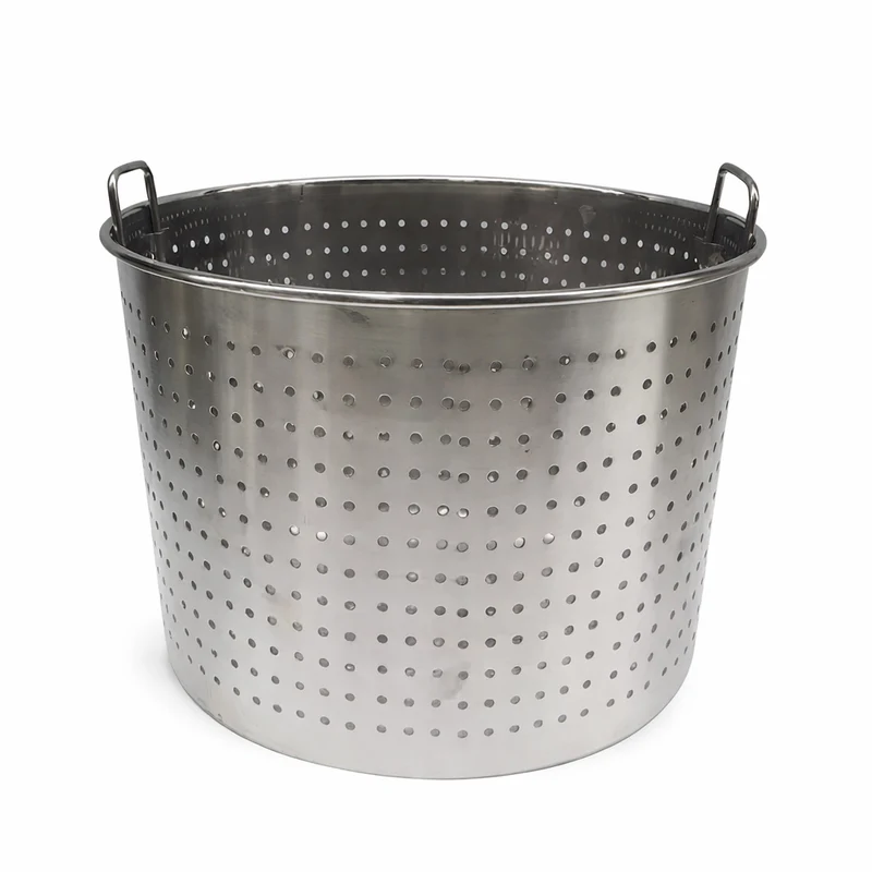 CHEFCO,ALSB-4545,Heavy-Duty Stainless Steel Colanders Basket with Foldable Handles -46.5 cm / 18.3" Dia