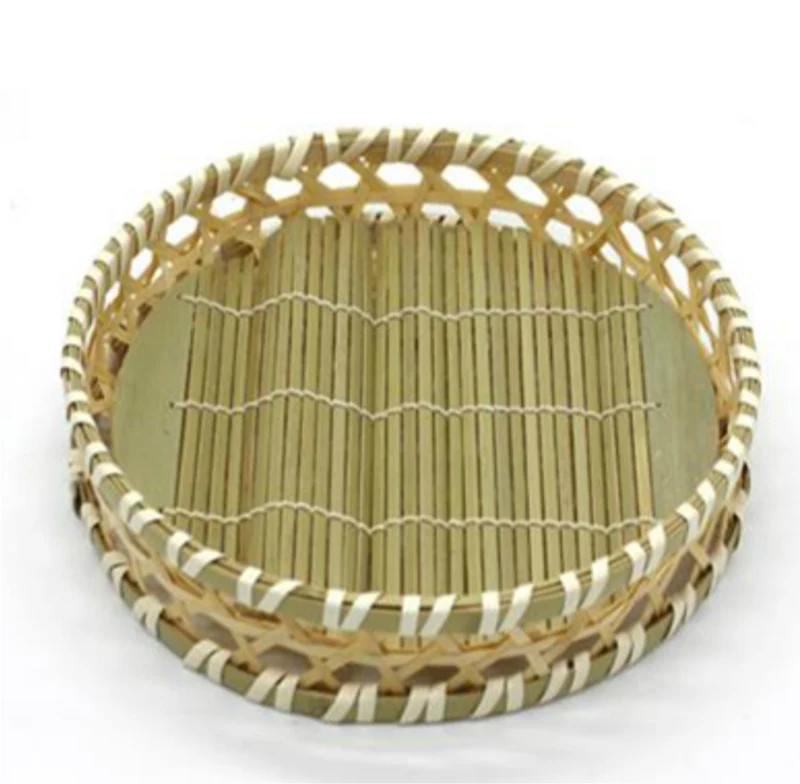 Chefco, 8.25"Round Woven Bamboo Serving Basket (RBB-825)