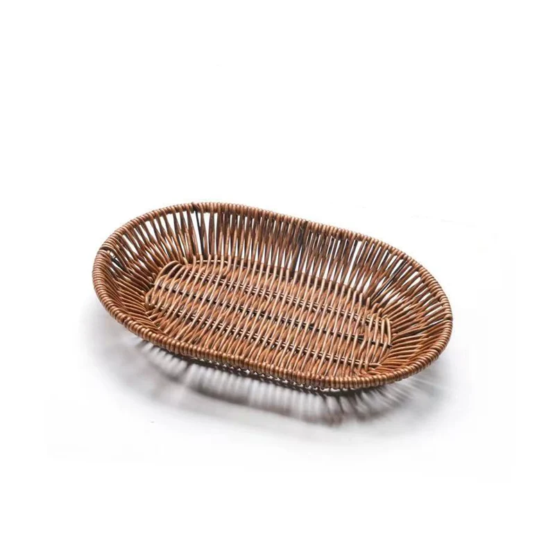CHEFCO,OWB-251704,OVAL Woven Storage Basket (L 25.5cm/10"x W 17cm/6.7" x H 3cm/1.2")