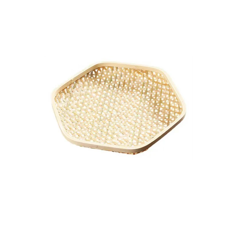 Chefco, 9.5" Square woven bamboo serving tray (HBP-2424)