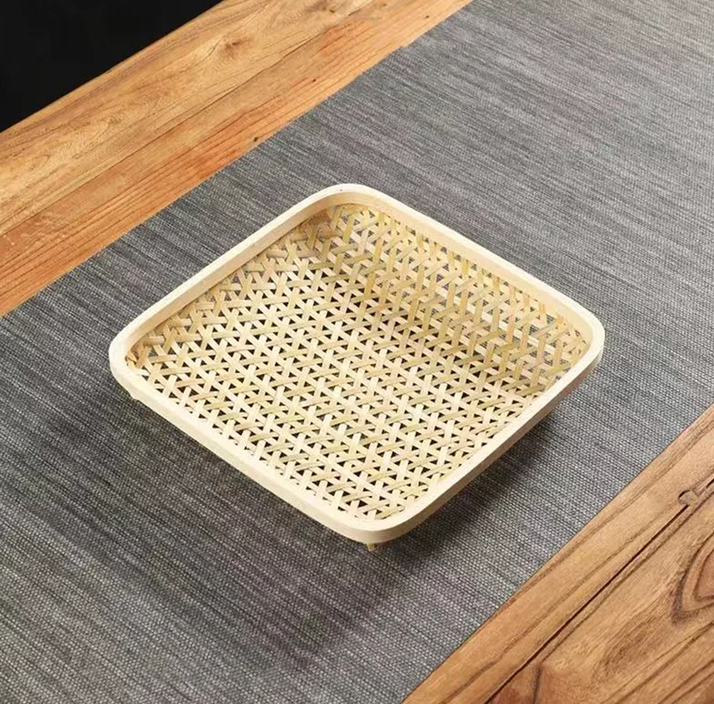Chefco, 11" Square woven bamboo serving tray (SBP-2828)