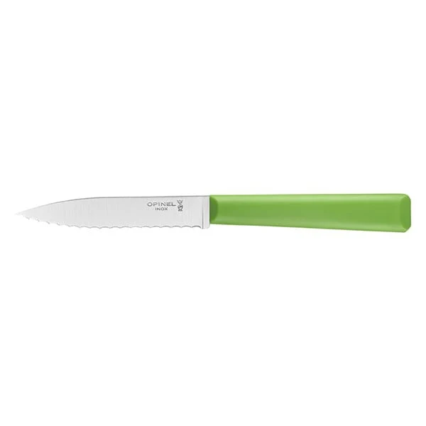 Couteau Cranté N°313 Essentiels+ Vert 10 cm inox Opinel