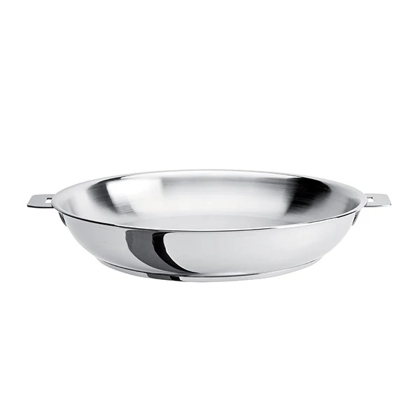 Poêle haute tout inox Mutine sans manche 28 cm Cristel