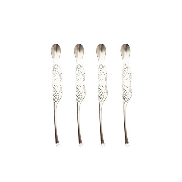 Set de 4 fourchettes à homard en acier inoxydable Point Virgule