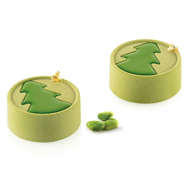 Set de 6 moules silicone Mini Hiver Sapin Silikomart