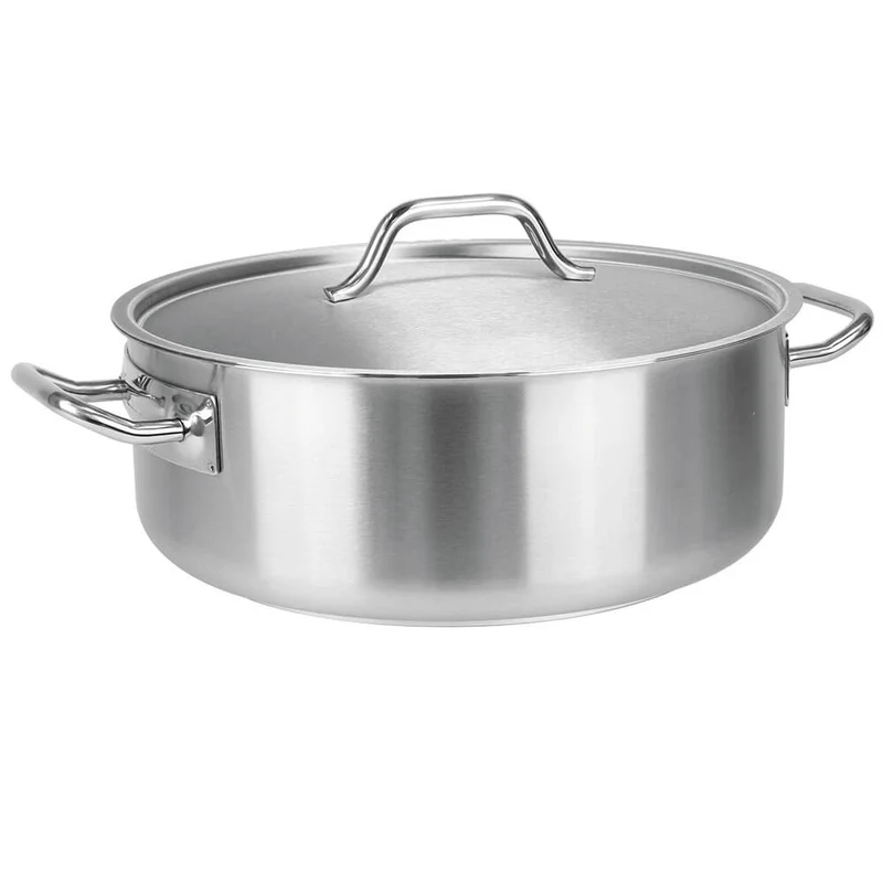 Rondeau inox avec couvercle - CRISTEL