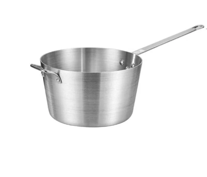 Sub-equip,ASP-10QT, Heavy-Weight Tapered Aluminium Natural Finish Sauce Pan(29cm/11.4" Dia ,3mm Thickness)