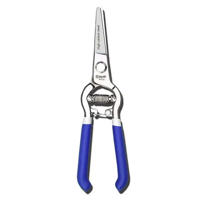 Chefco R3159, multi purpose High-Carbon Steel Pruning Snips, Edge Gardening Hand Tools, Plant Cutting Pruners for Trees, Roses, Annuals 200 mm Long