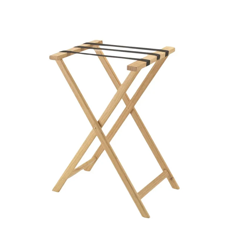 Chefco, Natural Folding Wood Tray Stand - 32" (TRS-32W)