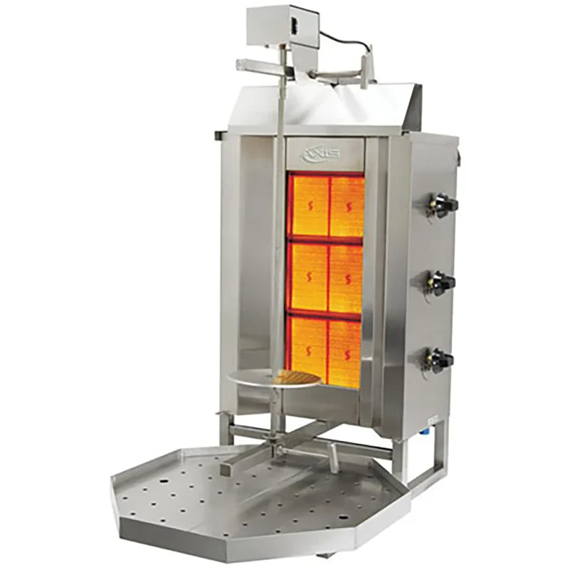 Axis AX-VB3 Natural Gas/Propane 3 Burner Shawarma/Doner Broiler