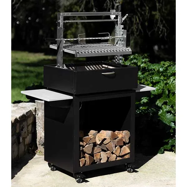 Barbecue Santa Maria Bois Asado Avec Grille L Sur Meuble - GRILL CHIC