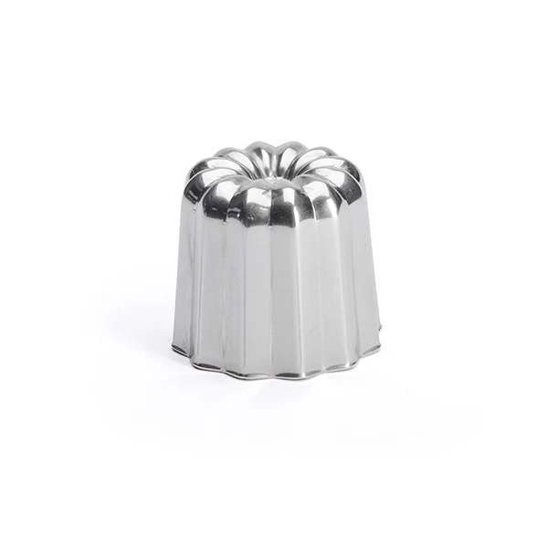 Moule à canelés en inox Ø 4,5cm De Buyer