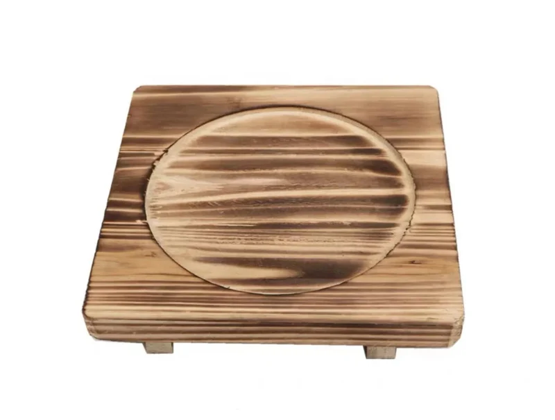 CHEFCO,WM-2222,Kitchen Brown Wood Trivet-Natural Wood ( 22cm/8.7“x22cm/8.7")