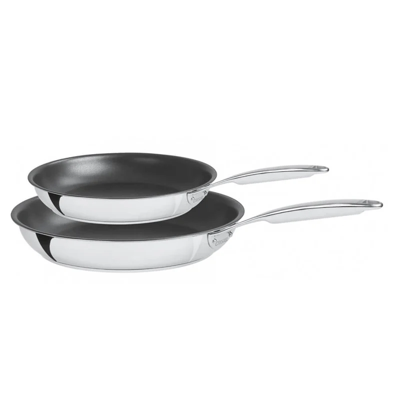 Lot de 2 Poêles anti-adhérentes CASTEL'PRO - CRISTEL