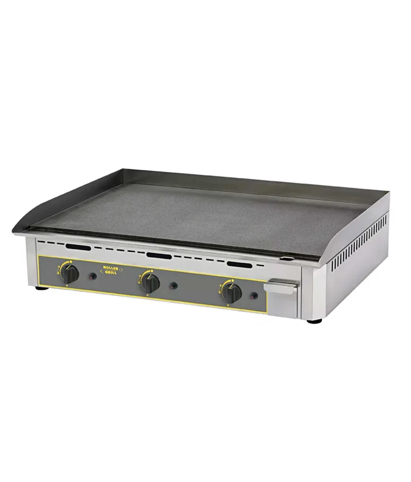 Plancha à gaz inox avec plaque en acier – ROLLER GRILL