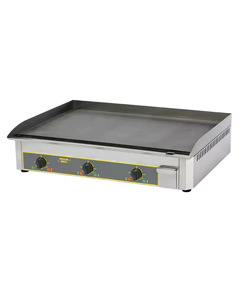 Plancha électrique inox avec plaque en acier – ROLLER GRILL