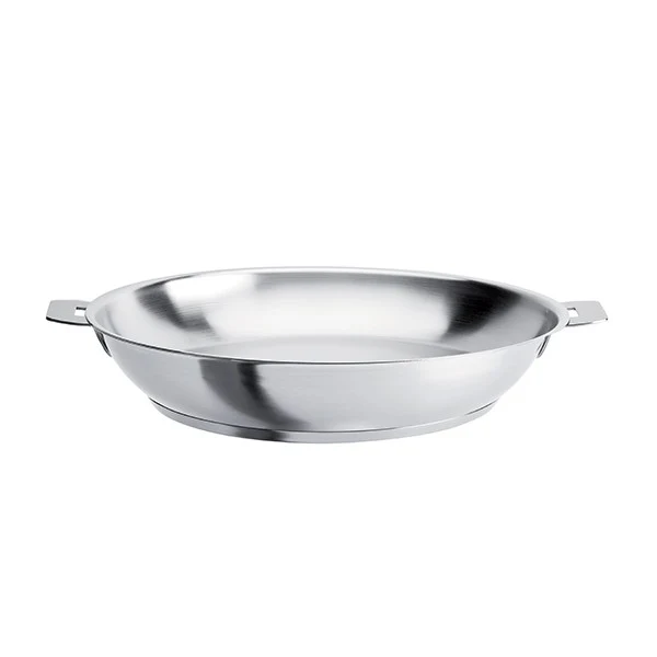 Poêle haute tout inox Strate sans manche 24 cm Cristel