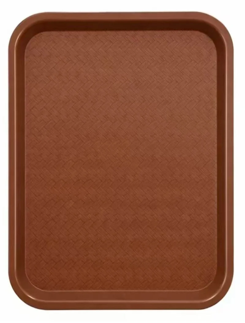 Sub-equip,PT-1418B,High Quality Plastic Fast Food Tray, 14"x 18", Brown